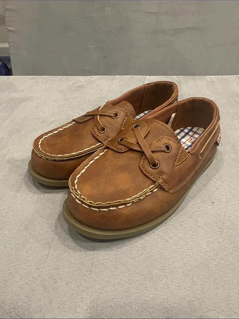 Carters Kids Brown Boat Shoes size 12